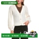America white Celeste 自营525 Cardigan Boucle Neck 美国