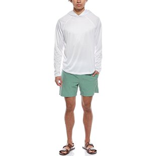 自营Beach 2pc Bros Rash Swim Guard Set 美国 white Short