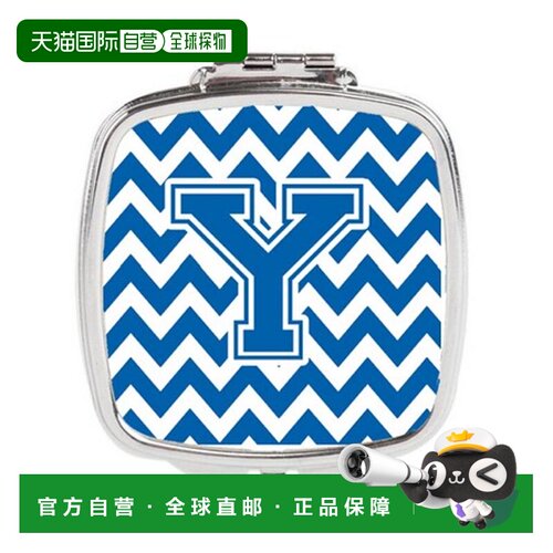 自营 Carolines Treasures CJ1056-YSCM 字母 Y 雪佛龙蓝白正品