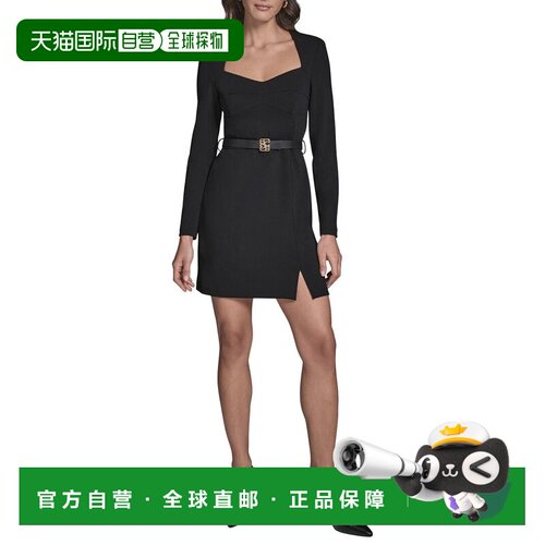 自营BCBG Aline Dress - black 美国奥莱直发连衣裙包臀裙