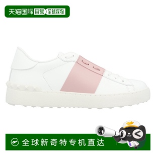 中性色 自营 钉 valentino小牛皮运动鞋 美国奥 带对比带和橡胶鞋