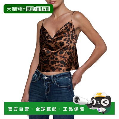 自营l'agence卡莉斯塔背心-棕色 美国奥莱直发豹纹吊带