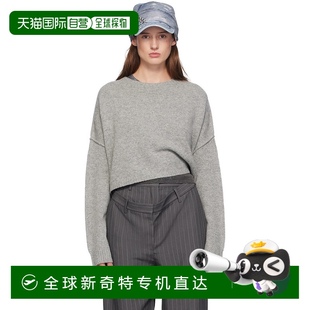 Acne 艾克妮 香港直邮潮奢 Studios A60518针织 女士 灰色毛衣
