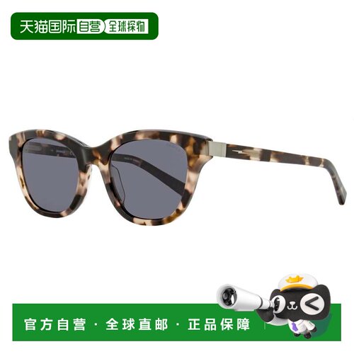 自营Shinola女式软矩形太阳镜SH1503S 688腮红乌龟52mm-688 美国