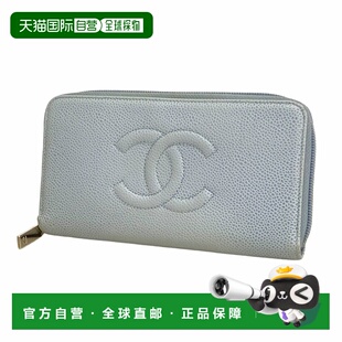 Long Owned 自营Chanel Calfskin Fold Pre Grained Wallet