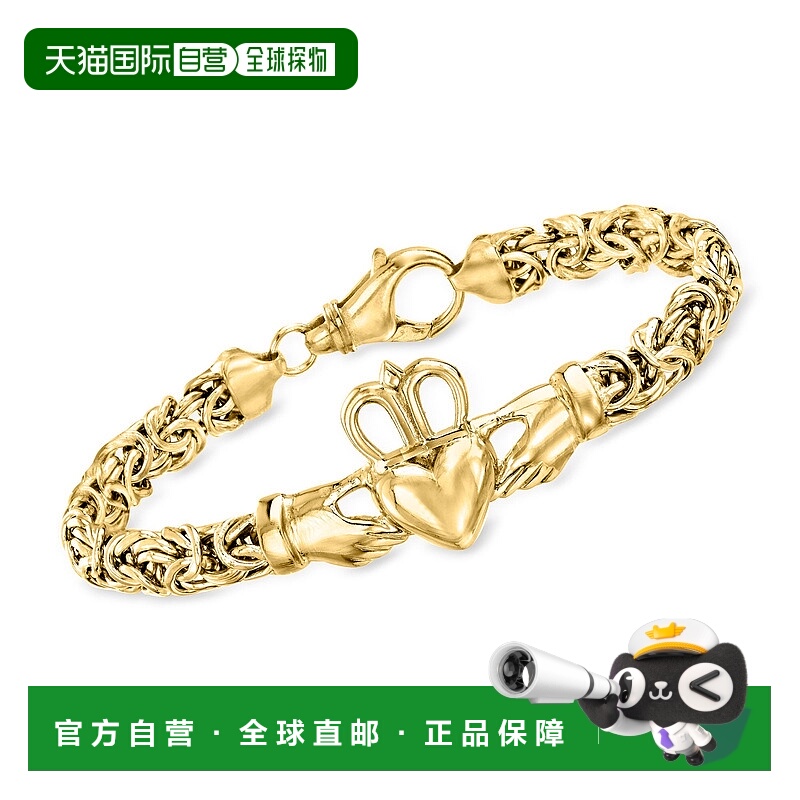 自营ross-simonsRoss Simons 18K金镀银克拉达之上的拜占庭手镯-7