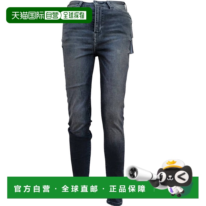 自营 true religion女士灰色高腰紧身牛仔裤 - 灰色 美国奥莱直发