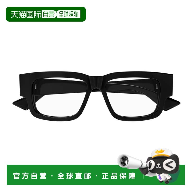 自营bottega venetaBv1280o矩形框架眼镜，回收醋酸纤维-黑色 美