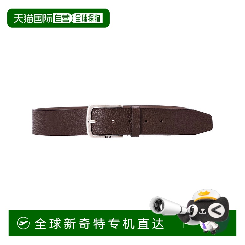 1h可退 香港直邮潮奢 BOSS 波士 男士 皮带 50475102 brown棕色