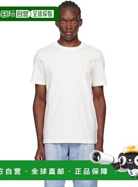 1h可退 香港直邮潮奢 Moncler 盟可睐 男士 白色 Monogram T恤 J2