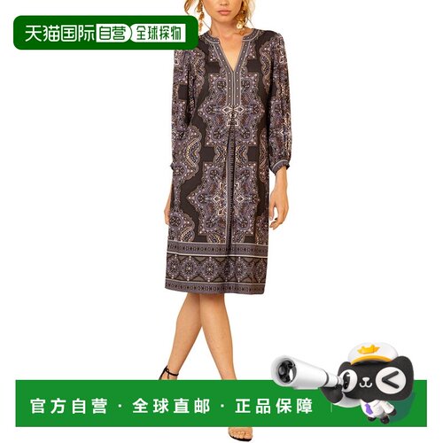 自营Hale Bob Avah连衣裙-黑色 美国奥莱直发