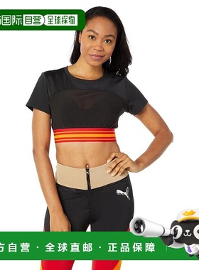 自营Puma High Court Ora Mesh Top Women's  Black Stretch Shor