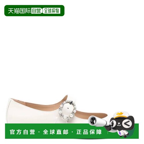 自营Stuart Weitzman Loralei Crystals Mary Jane Shoes - cream