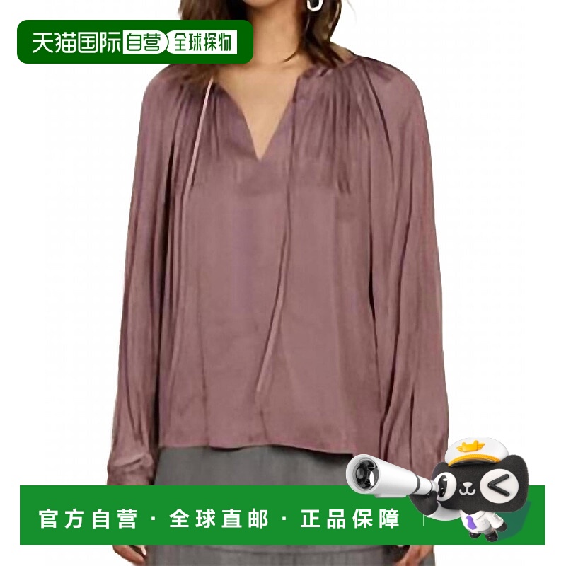 自营current air分领长袖上衣，紫棕色-紫棕色 美国奥莱直发