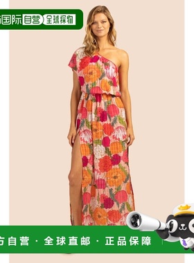 自营Trina Turk Sunny Bloom Maxi Dress Womens Multicolor Flor
