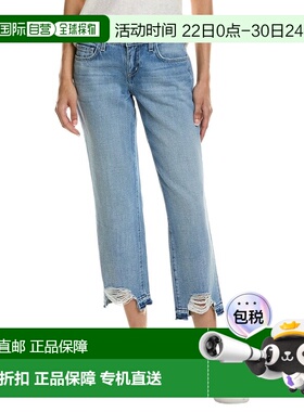 自营L'AGENCE Blaine Low-Rise Crop Stovepipe Pant - blue 美国