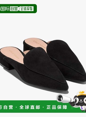 自营Women's Cole Haan Piper W08934 Flats Black Suede Pointed