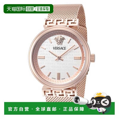 自营Versace女式Mythos 36毫米石英手表-玫瑰金 美国奥莱直发