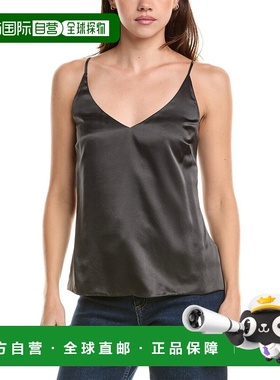 自营l'agenceL’AGENCE Gabriella V-Neck Silk Tank - grey 美国