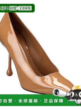 自营 Jimmy Choo Ixia 95专利泵-棕色 美国奥莱直发高跟鞋