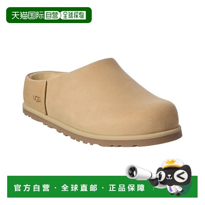 自营UGG Otzo皮革木屐-黄色 美国奥莱直发一脚蹬