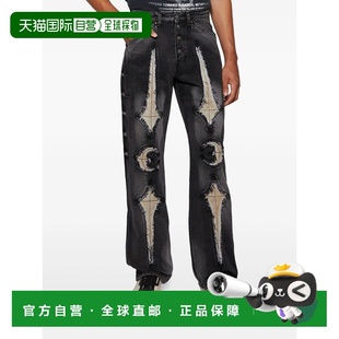 美国直邮THUG CLUB-男式TC骨皮牛仔长裤牛仔裤直筒裤