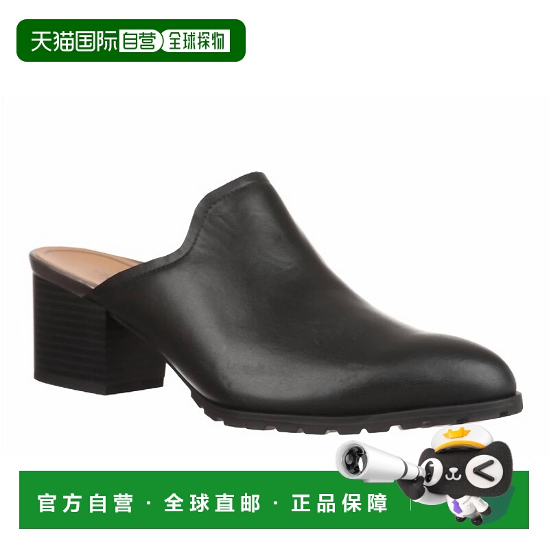 自营vionic女士克莱蒙特块高跟骡子在黑色-黑色 美国奥莱直发