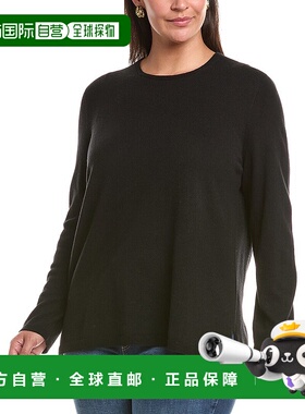 自营Marina Rinaldi Plus Orma羊绒毛衣-黑色 美国奥莱直发
