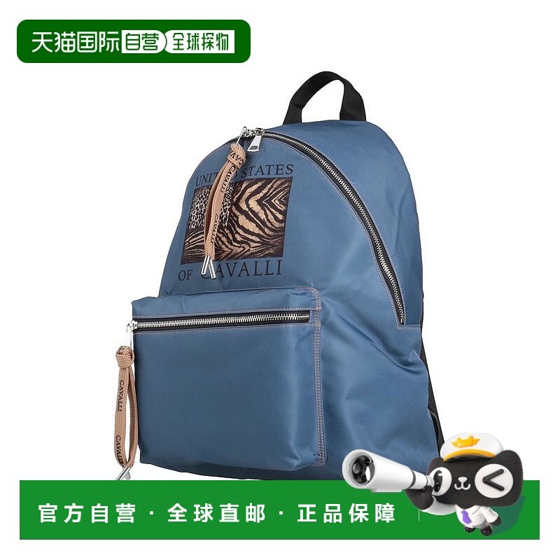 【美国直邮】roberto cavalli 男士 双肩包大号背包真皮牛皮腰包