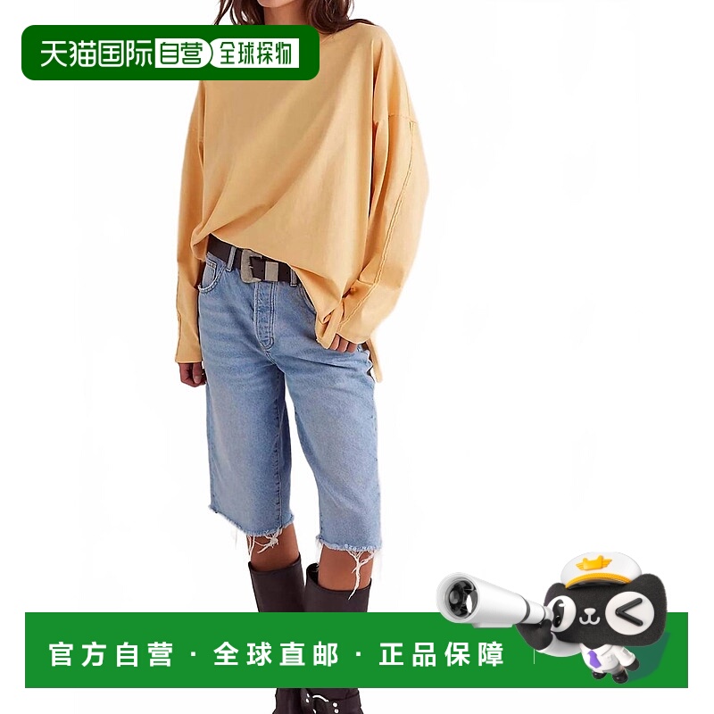 自营free peopleHeater Long Sleeve Tee In Flax - flax 美国奥
