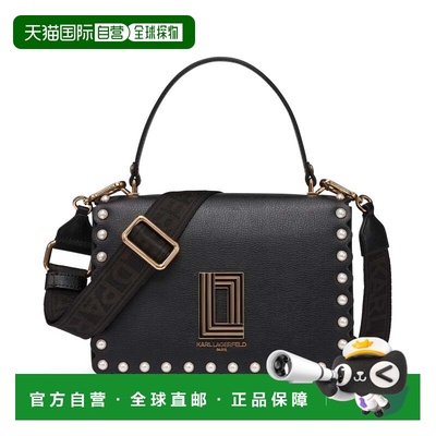 自营karl lagerfeldSimone Crossbody with Pearls - black/gold