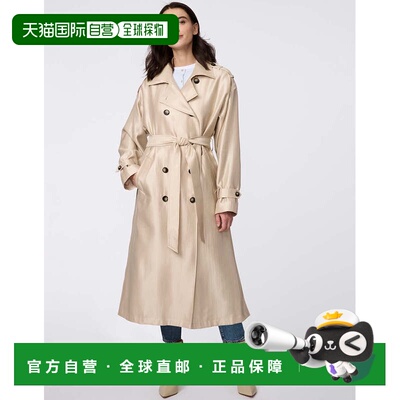 自营bernardoDB TEXTURED TRENCH CT - champagne 美国奥莱直发