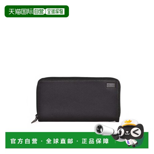 自营dieselBlack Leather Wallet - black 美国奥莱直发钱包