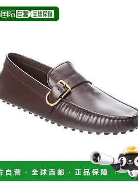 自营tod'sTOD’s Leather Loafer - brown 美国奥莱直发男鞋