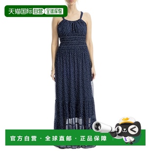 Halter Neck 蓝色 Max 美国奥莱 连衣裙 Studio Maxi 自营 分层