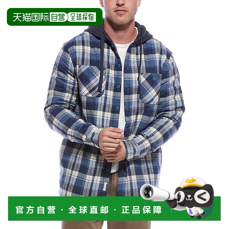 自营WEATHERPROOF VINTAGE Sherpa Lined Hooded Shirt Jacket -