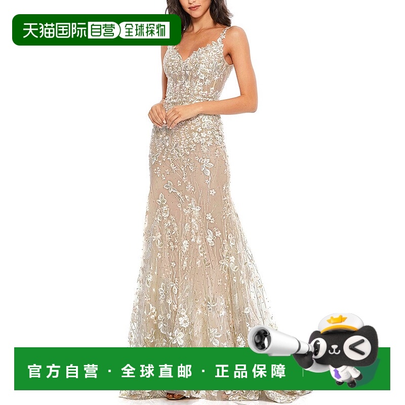 自营Mac Duggal Gown - Nude 美国奥莱直发连衣裙鱼尾裙礼服长裙