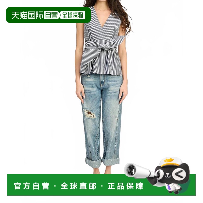 自营en saisonAmbrose Sleeveless Top In Navy/white - navy/whi