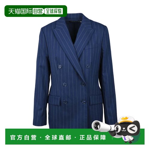 自营lauren ralph laurenDouble-Breasted Jacket - Blue - green