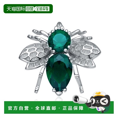自营geneviveSterling Silver with Colored Cubic Zirconia Bee