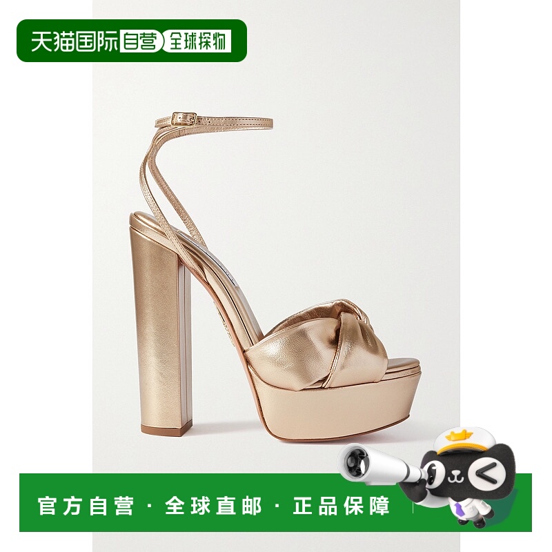 1h可退 香港直邮潮奢 AQUAZZURA 女士 Olie Plateau 140 结饰金属