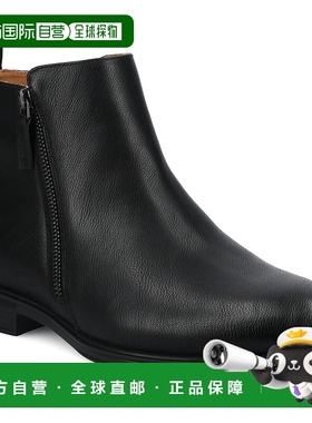 自营 vance co.Vance男式Darnell拉链踝靴-黑色 美国奥莱直发