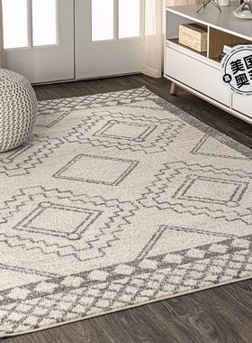 jonathan yAmir Moroccan Beni Souk Area Rug - 奶油色/灰色 【