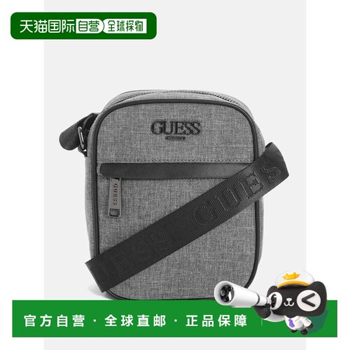 美国直邮自营guessFaux-Leather Trim Crossbody - grey 美国奥