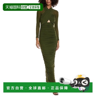 Aliyah Green Long Dress 连衣裙美国直发奥莱 Midi 自营Bardot