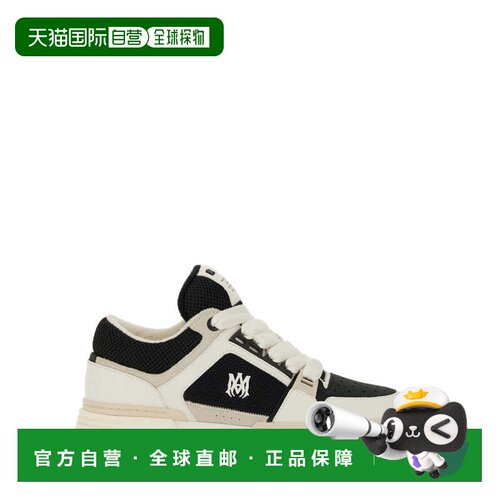 自营amiriNeutrals Ma-1 Layered Panels Leather Sneakers - whi