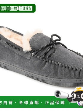 自营Territory Meander 正品羊皮莫卡辛拖鞋 - 灰色 美国奥莱直发