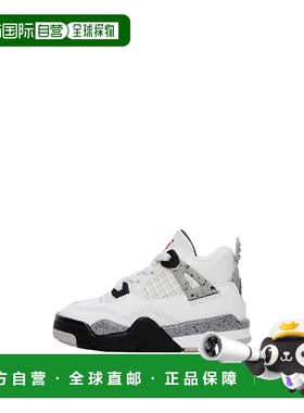 自营 Nike Jordan 4 Retro OG Summit白色/火红色IB4387-100幼儿-