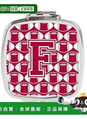 自营 Carolines Treasures CJ1065-FSCM 字母 F 足球深红色&正品