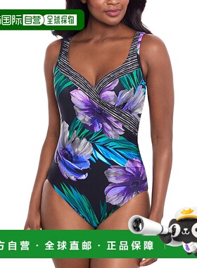 自营Miraclesuit  It's A Wrap One-Piece - black 美国奥莱直发